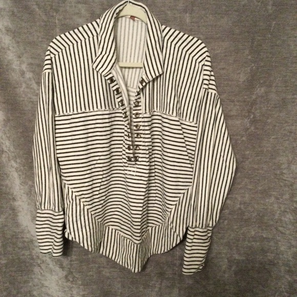 Pilcro Tops - Pilcro by Anthropology, Medium, Striped Top (166)